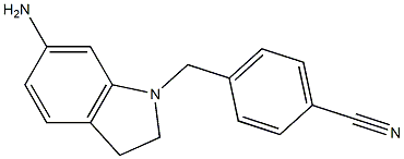 4-[(6-amino-2,3-dihydro-1H-indol-1-yl)methyl]benzonitrile