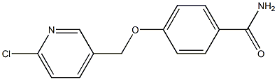 4-[(6-chloropyridin-3-yl)methoxy]benzamide Structure