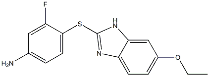 4-[(6-ethoxy-1H-1,3-benzodiazol-2-yl)sulfanyl]-3-fluoroaniline Structure