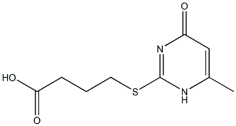 4-[(6-methyl-4-oxo-1,4-dihydropyrimidin-2-yl)sulfanyl]butanoic acid