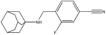 4-[(adamantan-1-ylamino)methyl]-3-fluorobenzonitrile Struktur