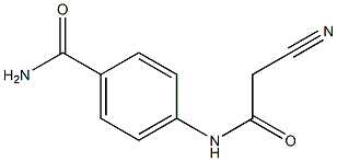 4-[(cyanoacetyl)amino]benzamide Structure