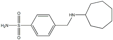 4-[(cycloheptylamino)methyl]benzene-1-sulfonamide,,结构式