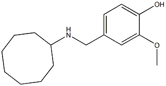 4-[(cyclooctylamino)methyl]-2-methoxyphenol Structure