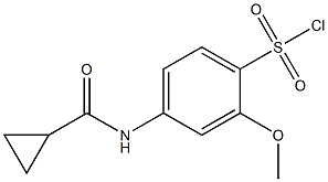 4-[(cyclopropylcarbonyl)amino]-2-methoxybenzenesulfonyl chloride|