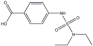 4-[(diethylsulfamoyl)amino]benzoic acid Structure