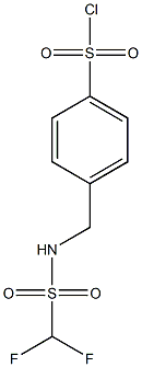4-[(difluoromethane)sulfonamidomethyl]benzene-1-sulfonyl chloride Structure