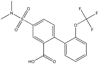  4-[(dimethylamino)sulfonyl]-2'-(trifluoromethoxy)-1,1'-biphenyl-2-carboxylic acid