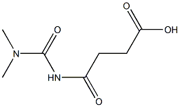 4-[(dimethylcarbamoyl)amino]-4-oxobutanoic acid 结构式