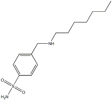 4-[(heptylamino)methyl]benzene-1-sulfonamide 化学構造式