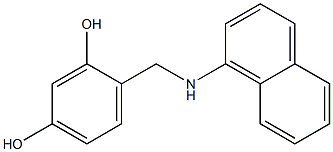 4-[(naphthalen-1-ylamino)methyl]benzene-1,3-diol