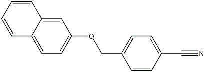 4-[(naphthalen-2-yloxy)methyl]benzonitrile 化学構造式