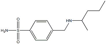 4-[(pentan-2-ylamino)methyl]benzene-1-sulfonamide,,结构式
