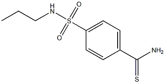 4-[(propylamino)sulfonyl]benzenecarbothioamide,,结构式