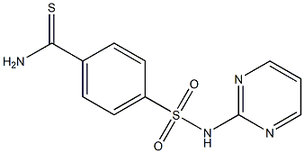 4-[(pyrimidin-2-ylamino)sulfonyl]benzenecarbothioamide Struktur
