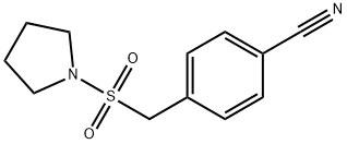 4-[(pyrrolidine-1-sulfonyl)methyl]benzonitrile 化学構造式