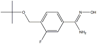 4-[(tert-butoxy)methyl]-3-fluoro-N'-hydroxybenzene-1-carboximidamide Structure