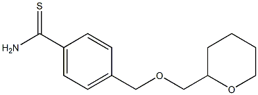 4-[(tetrahydro-2H-pyran-2-ylmethoxy)methyl]benzenecarbothioamide Structure