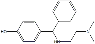 4-[{[2-(dimethylamino)ethyl]amino}(phenyl)methyl]phenol|