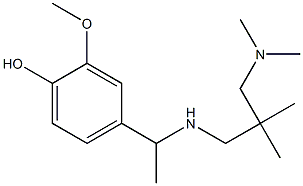 4-[1-({2-[(dimethylamino)methyl]-2-methylpropyl}amino)ethyl]-2-methoxyphenol