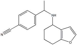 4-[1-(4,5,6,7-tetrahydro-1-benzofuran-4-ylamino)ethyl]benzonitrile 结构式