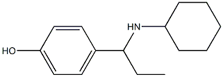 4-[1-(cyclohexylamino)propyl]phenol,,结构式
