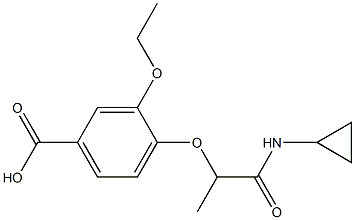 4-[1-(cyclopropylcarbamoyl)ethoxy]-3-ethoxybenzoic acid|