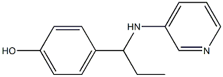 4-[1-(pyridin-3-ylamino)propyl]phenol Structure