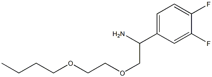 4-[1-amino-2-(2-butoxyethoxy)ethyl]-1,2-difluorobenzene Structure