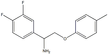 4-[1-amino-2-(4-methylphenoxy)ethyl]-1,2-difluorobenzene Structure