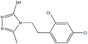 4-[2-(2,4-dichlorophenyl)ethyl]-5-methyl-4H-1,2,4-triazole-3-thiol 结构式