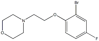 4-[2-(2-bromo-4-fluorophenoxy)ethyl]morpholine,,结构式