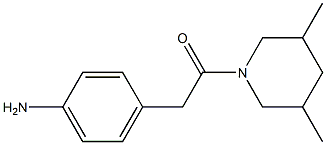 4-[2-(3,5-dimethylpiperidin-1-yl)-2-oxoethyl]aniline 结构式