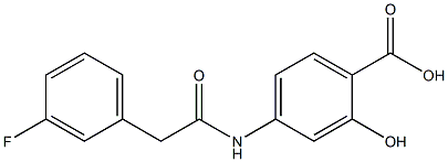 4-[2-(3-fluorophenyl)acetamido]-2-hydroxybenzoic acid