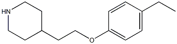 4-[2-(4-ethylphenoxy)ethyl]piperidine 结构式