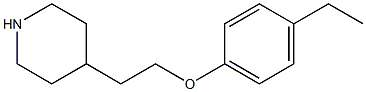 4-[2-(4-ethylphenoxy)ethyl]piperidine,,结构式