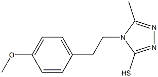 4-[2-(4-methoxyphenyl)ethyl]-5-methyl-4H-1,2,4-triazole-3-thiol Structure