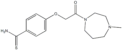 4-[2-(4-methyl-1,4-diazepan-1-yl)-2-oxoethoxy]benzene-1-carbothioamide Struktur