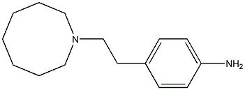 4-[2-(azocan-1-yl)ethyl]aniline,,结构式