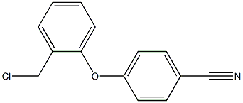 4-[2-(chloromethyl)phenoxy]benzonitrile Structure