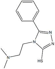 4-[2-(dimethylamino)ethyl]-5-phenyl-4H-1,2,4-triazole-3-thiol 结构式