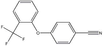 4-[2-(trifluoromethyl)phenoxy]benzonitrile 化学構造式