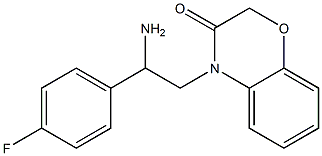 4-[2-amino-2-(4-fluorophenyl)ethyl]-3,4-dihydro-2H-1,4-benzoxazin-3-one,,结构式