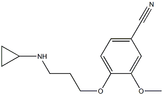 4-[3-(cyclopropylamino)propoxy]-3-methoxybenzonitrile Structure