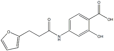 4-[3-(furan-2-yl)propanamido]-2-hydroxybenzoic acid|