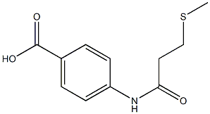 4-[3-(methylsulfanyl)propanamido]benzoic acid Structure