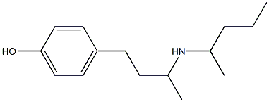 4-[3-(pentan-2-ylamino)butyl]phenol Structure