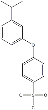 4-[3-(propan-2-yl)phenoxy]benzene-1-sulfonyl chloride Structure