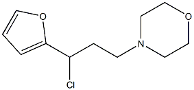 4-[3-chloro-3-(2-furyl)propyl]morpholine,,结构式