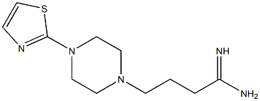 4-[4-(1,3-thiazol-2-yl)piperazin-1-yl]butanimidamide 化学構造式